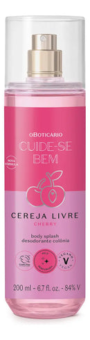 Body Splash Cuide-se Bem Cereja Livre 200 ml