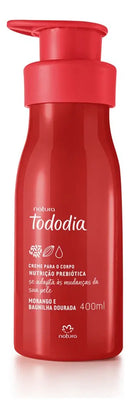 Creme Desodorante Nutritivo para o Corpo Tododia Morango e Baunilha Dourada 400 ml