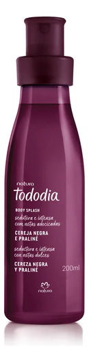 Body Splash Tododia Cereja Negra e Praliné 200 ml