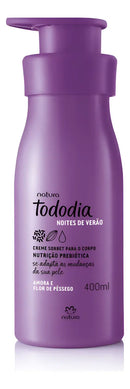 Creme Sorbet Desodorante Nutritivo para o Corpo Tododia Amora e Flor de Pêssego 400 ml